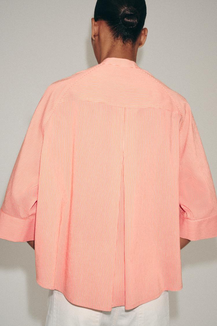 Camisa de rayas asimétrica de la colección ZW 3