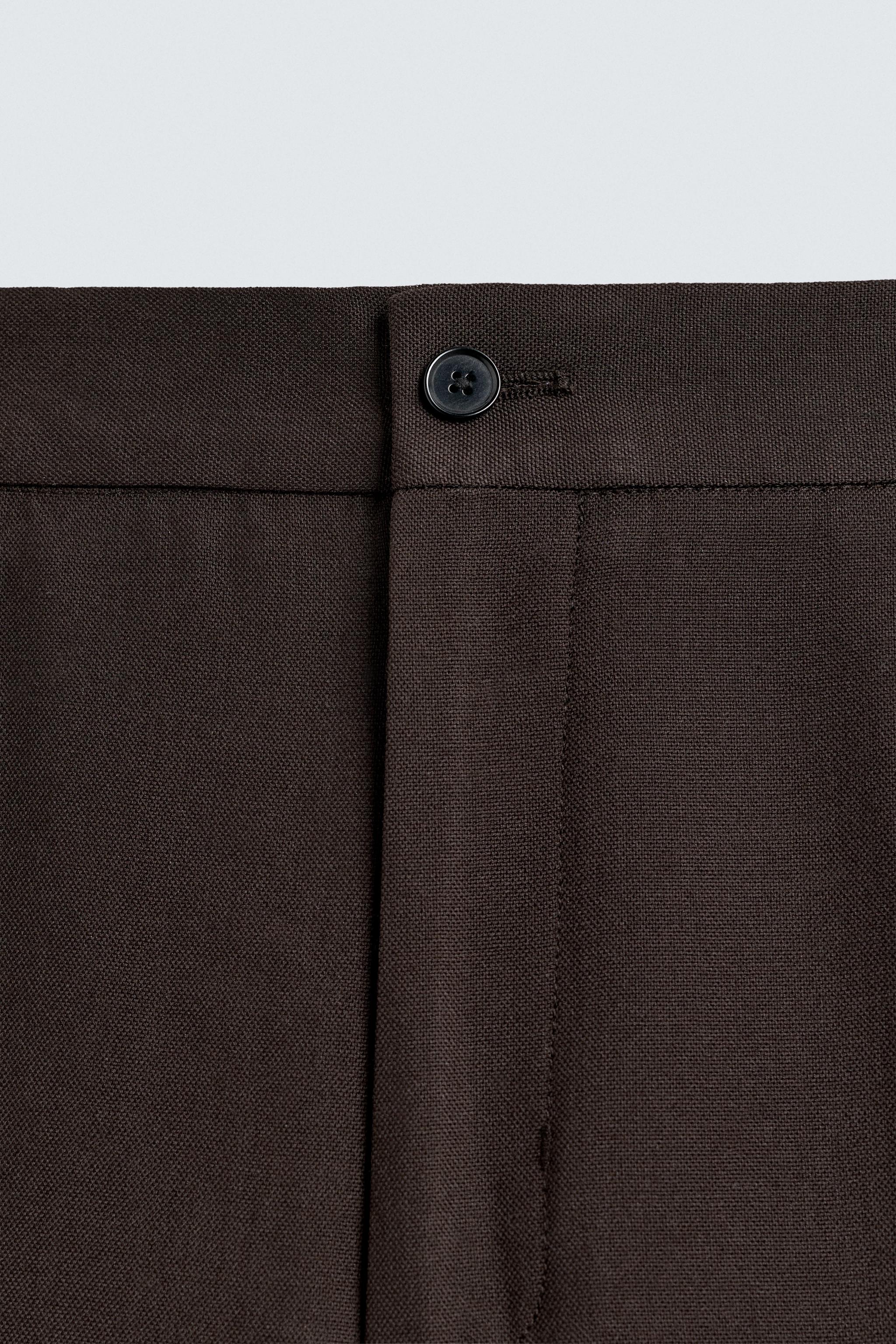 FLARE FIT SUIT PANTS WITH WOOL