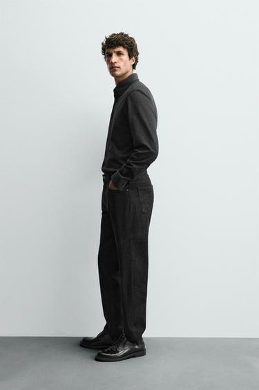 SOFT COTTON SHIRT - mink brown by Zara - Image 3