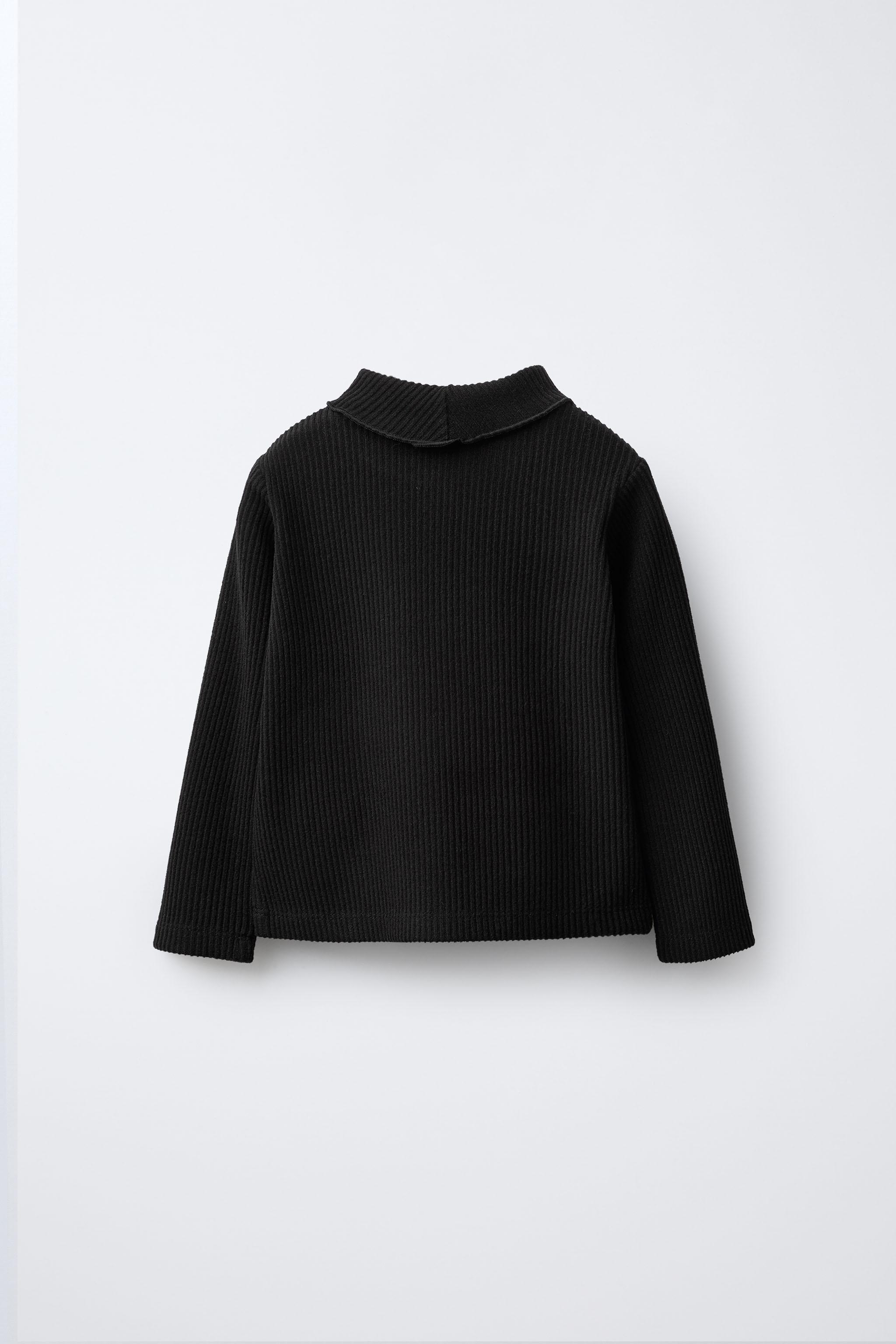 RIBBED TURTLENECK T-SHIRT