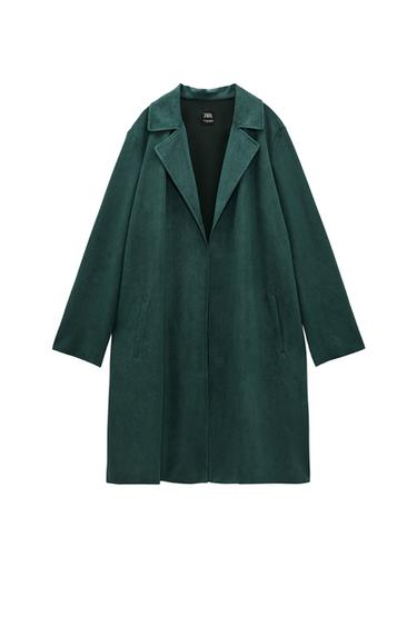 ΠΑΛΤΟ FAUX SUEDE ΣΕΡΖΕ