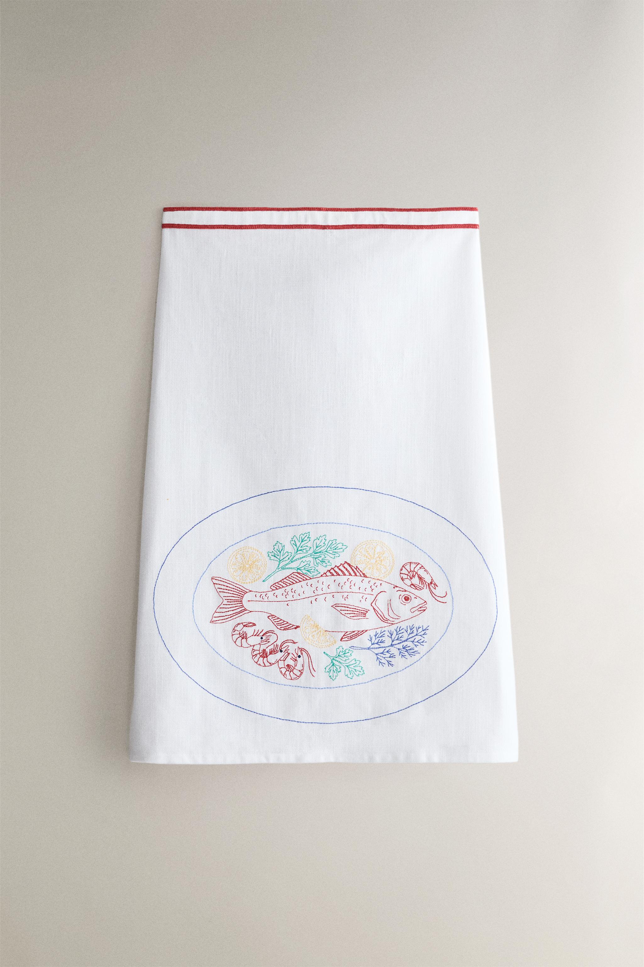 FISH COTTON APRON