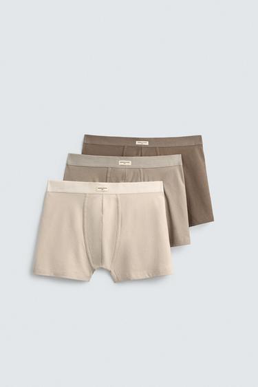 SOFT BOXERS 3-PACK - various by Zara