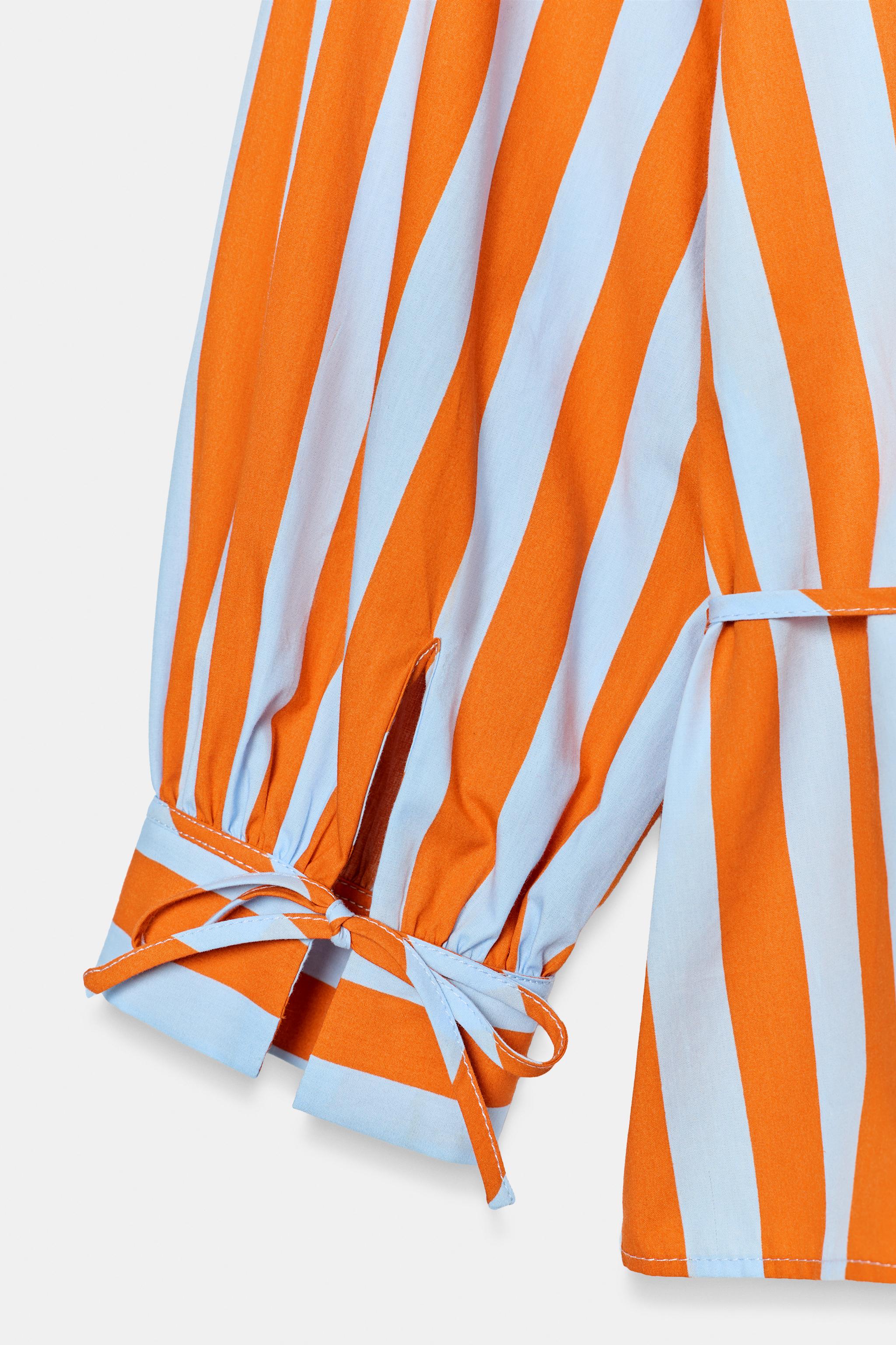 STRIPED SHIRT WITH SLIM BELT