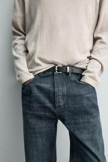 RELAXED ANKLE FIT SELVEDGE -FARKUT - Navy blue Zaralta