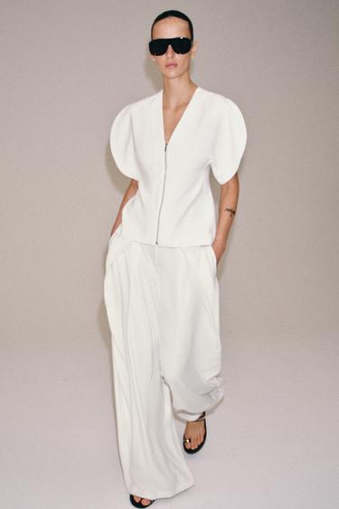 ТОП ZW COLLECTION - Екрю от Zara