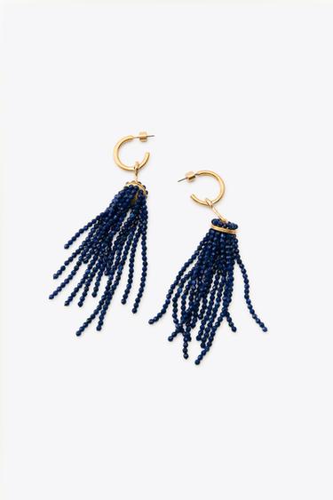 BOUCLES D'OREILLES CASCADE FANTAISIE - Doré de Zara - Image 5