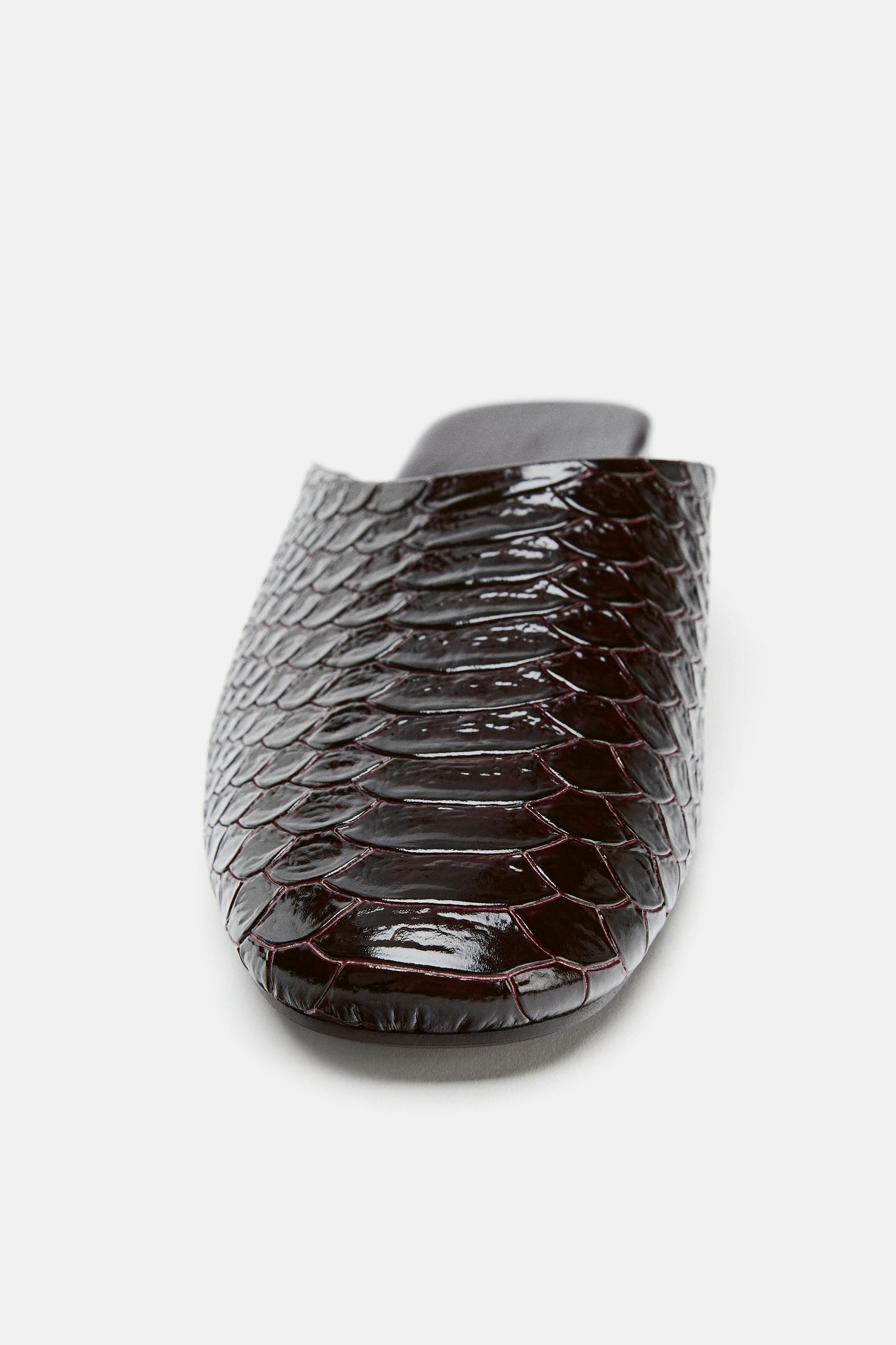 MULES DE COURO LIMITED EDITION - Marrom-chocolate | ZARA Brasil