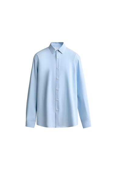 SLIM FIT SHIRT - Light sky blue by Zara