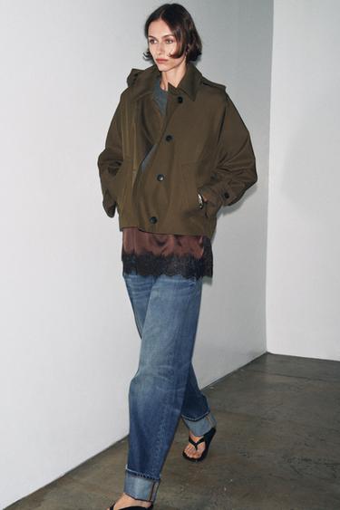 TRENCH WATER REPELLENT ZW COLLECTION - Khaki claro de Zara - Imagen 0