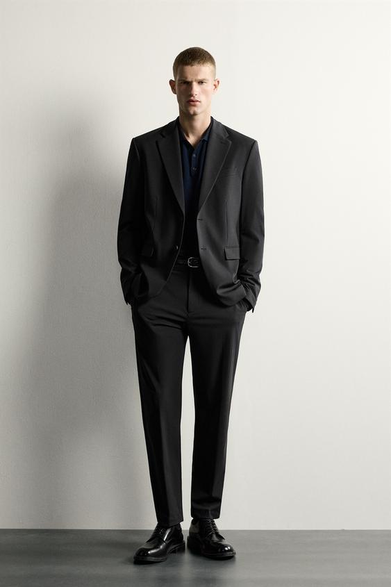 COMFORT SLIM FIT SUIT BLAZER - Black by Zara - Image 0