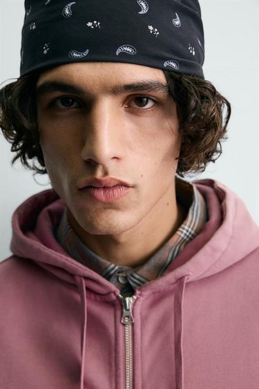 WASHED BOXY FIT HOODIE - Pale pink by Zara - Image 5