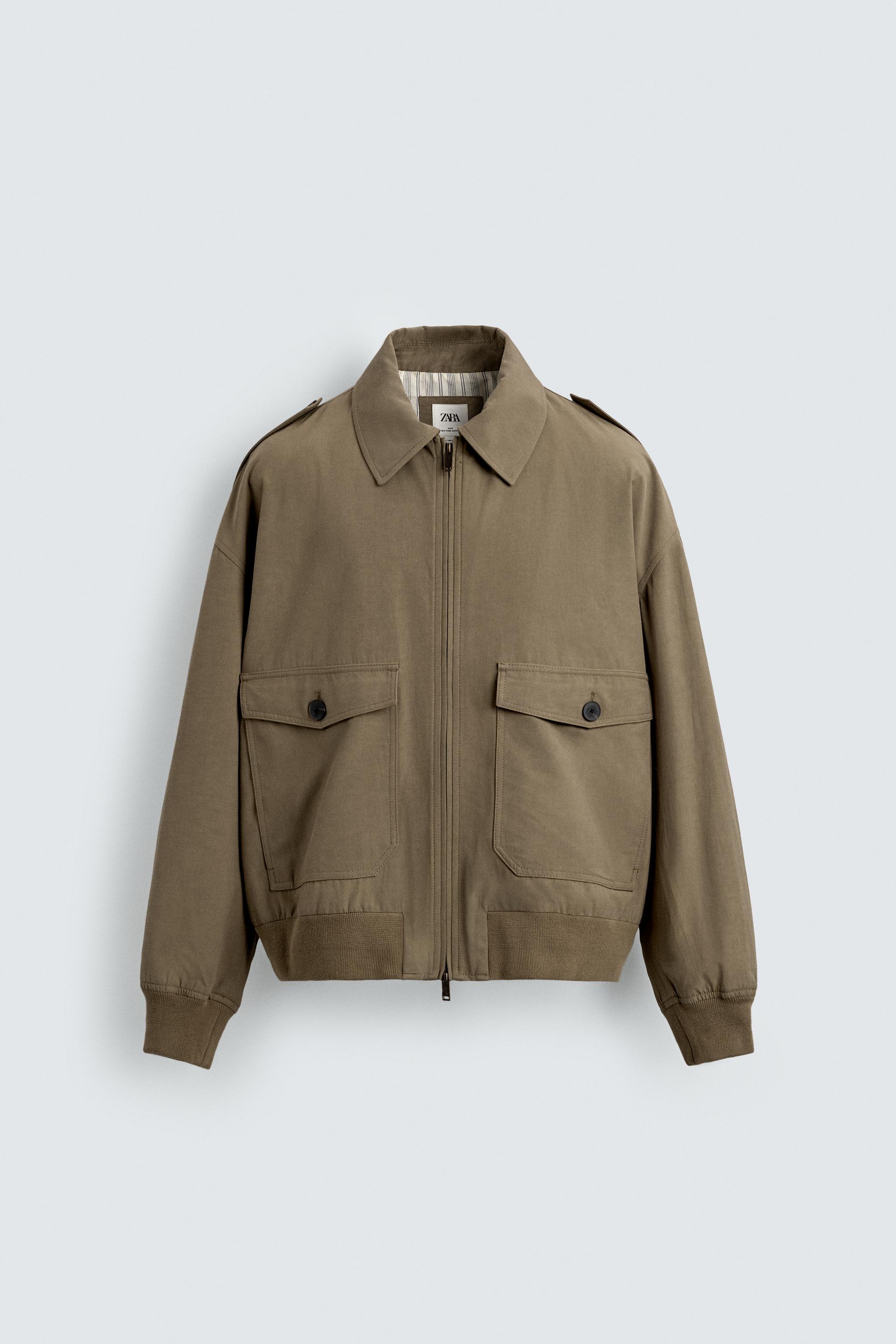 BLOUSON RELAXED FIT VISCOSE ET COTON