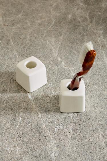 CERAMIC TOOTHBRUSH HOLDER - Ivory de Zara - Image 5