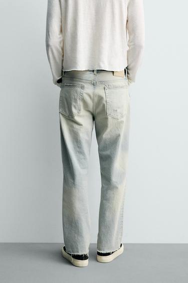 JEAN DROIT COUPE COURTE - Bleu clair de Zara - Image 2