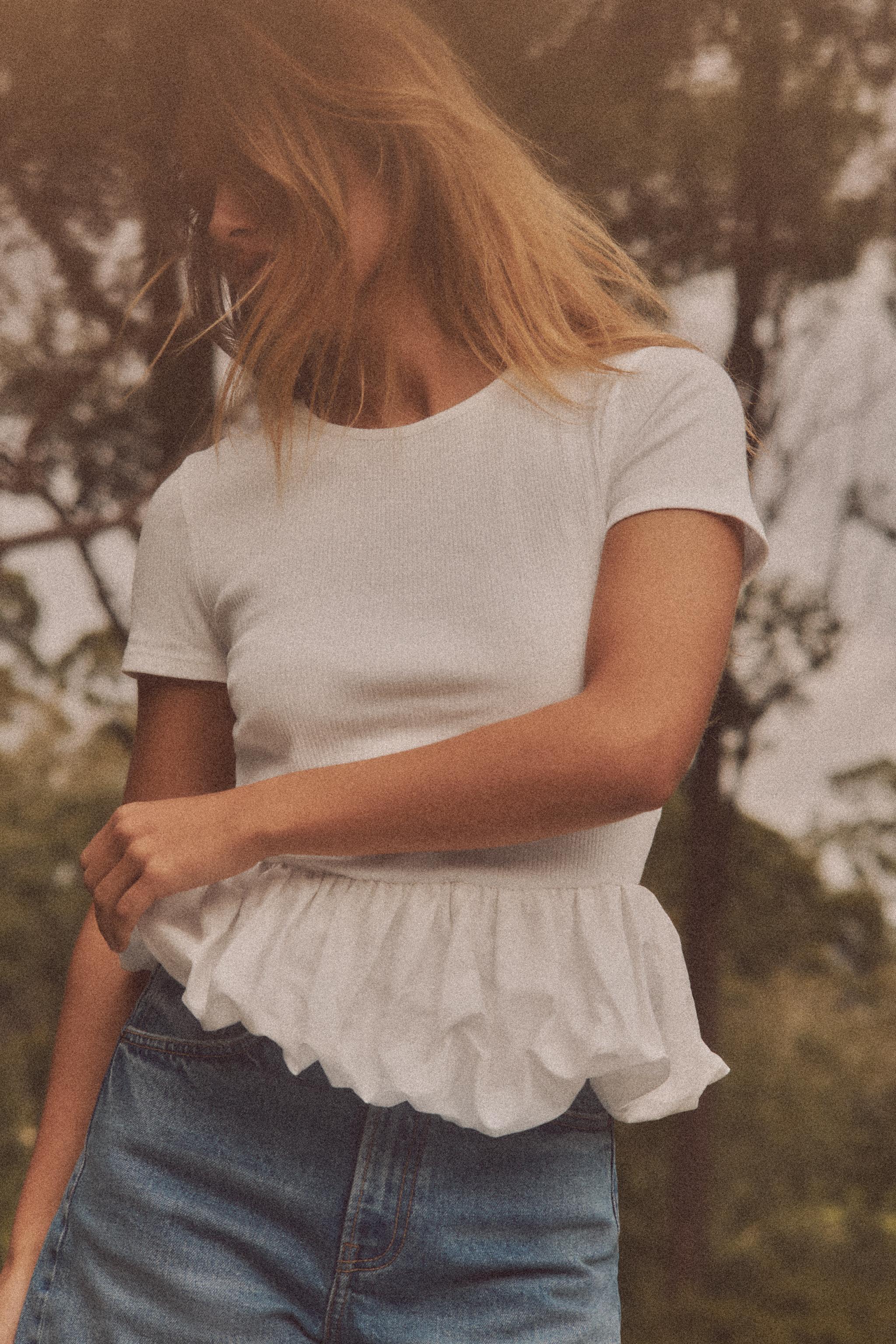 Tシャツ - レディース リブ | ZARA 日本