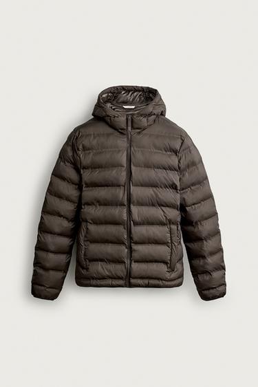CAZADORA ACOLCHADA LIGERA WATER REPELLENT - marron-vison de Zara