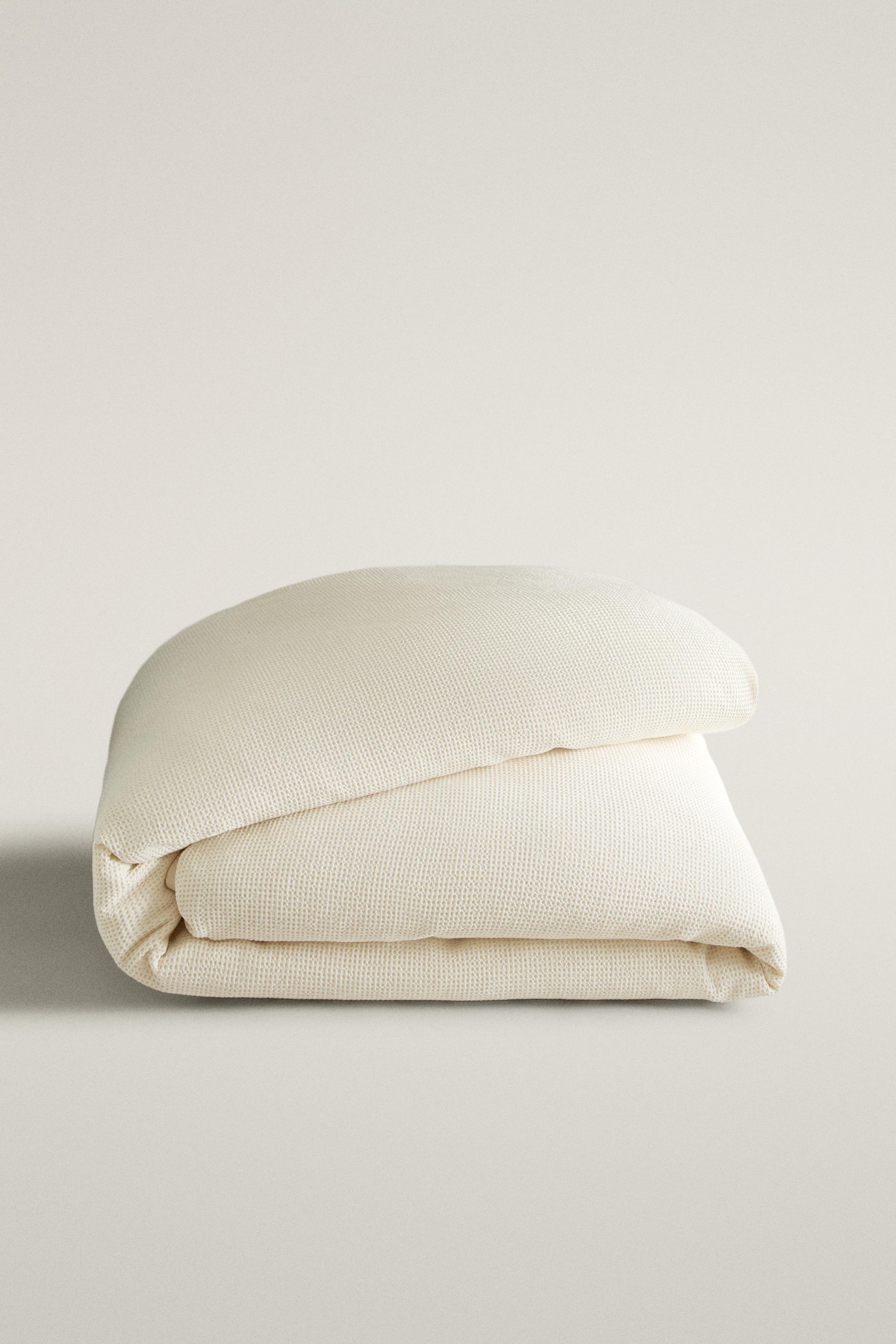 MINI WAFFLE COTTON DUVET COVER
