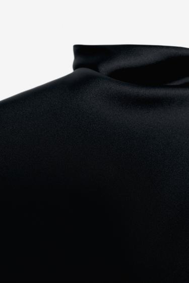 Zara LIMITED EDITION CUT OUT SHORT DRESS - Black