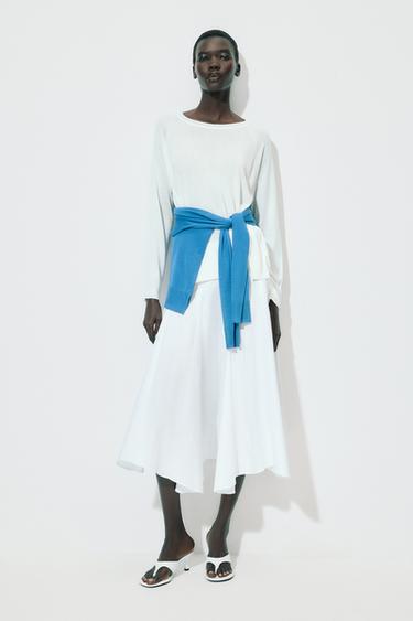 JERSEY BÁSICO PUNTO - Blanco de Zara - Imagen 0