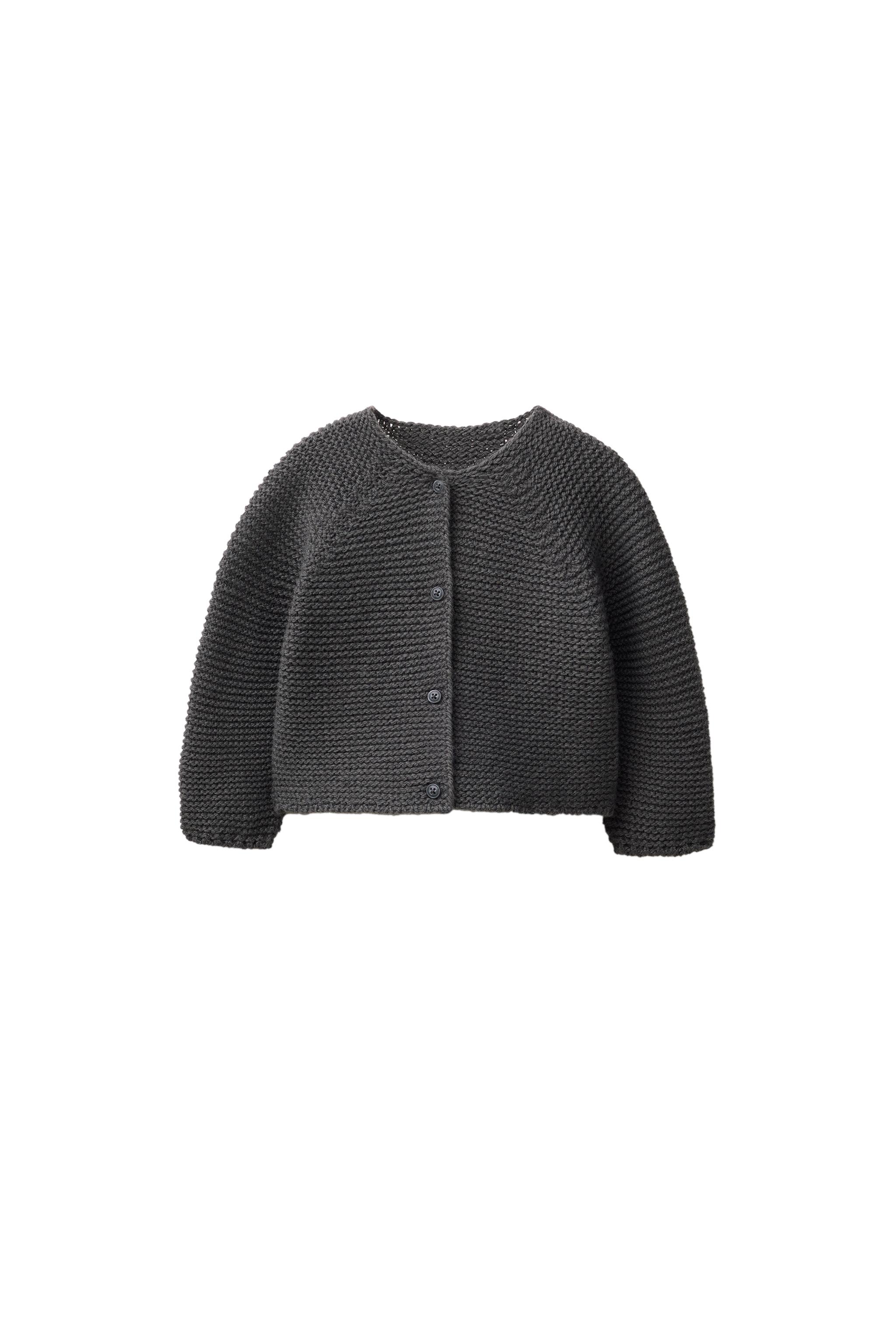 【ZARA Baby】カシミヤ100%ニット キモノロンパース ボンネ付き ZARA Baby】カシミヤ100%ニット キモノロンパース ボンネ付き
