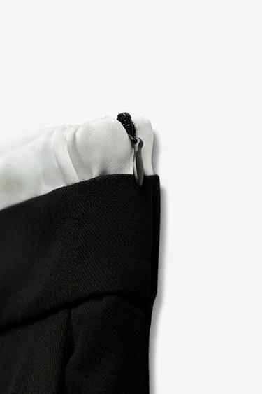 PANTALON LARGE À TAILLE DOUBLE - Noir de Zara - Image 7