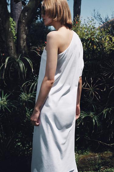 ASYMMETRIC LONG TOP - White by Zara - Image 2