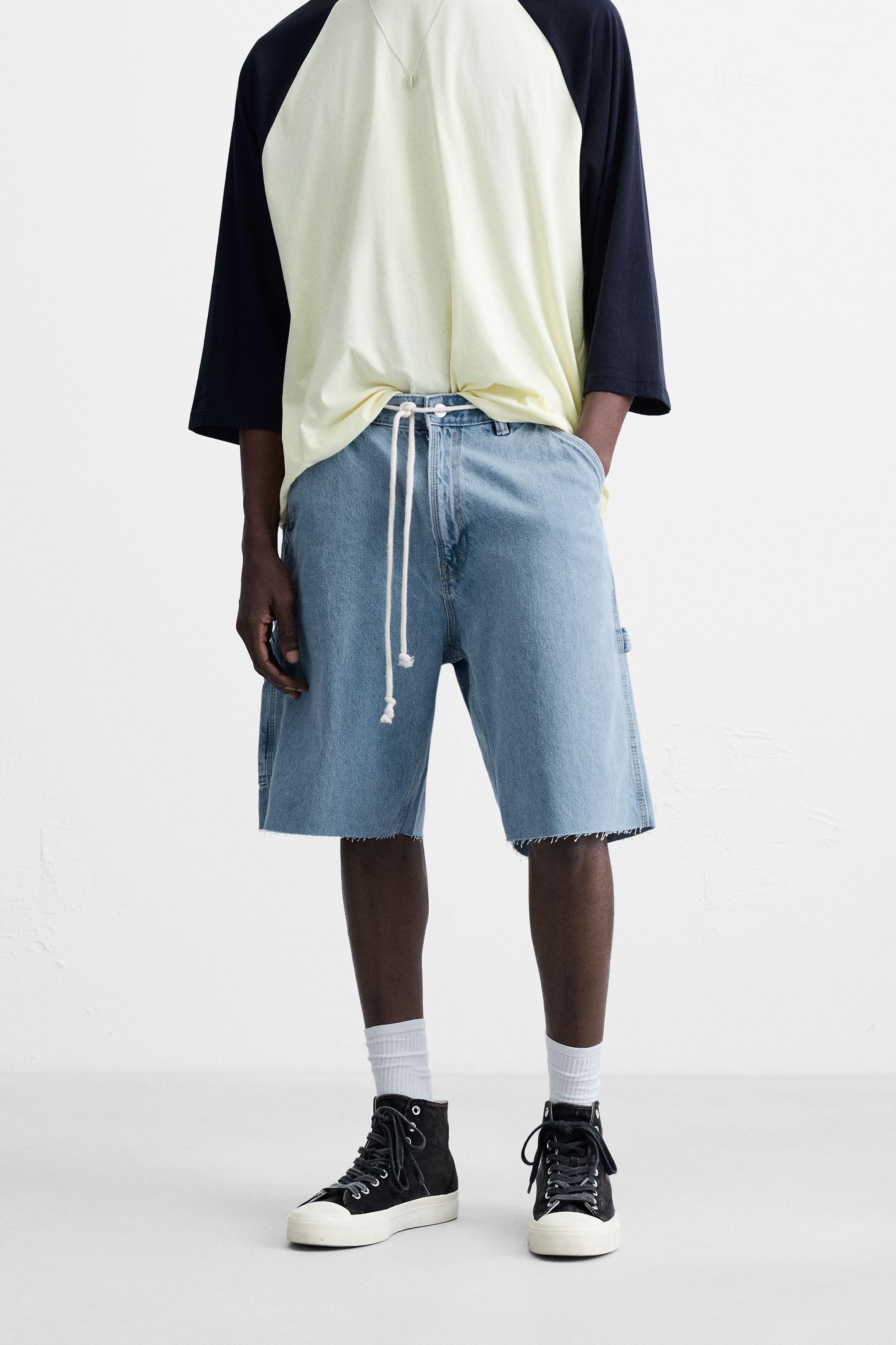 完売品　ZARA デニムバミューダショートパンツ ZARA】足がスラッと見えて嬉しい！夏コーデでガンガン使える