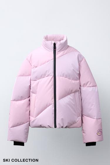 ПУХОВИК З ПІР'Я ТА ПУХУ ONDAS WATER RESISTANT ТА WINDPROOF SKI COLLECTION - Рожевий Zara