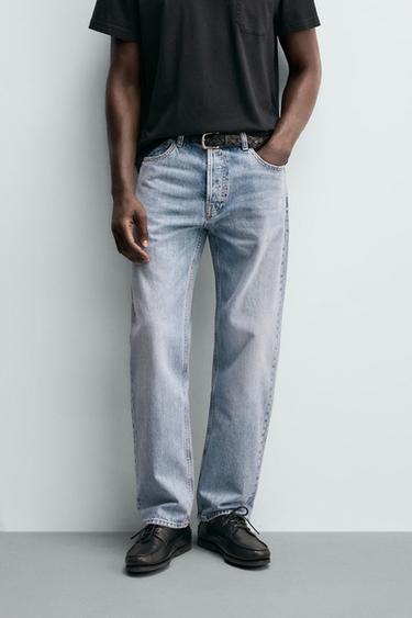 STRAIGHT-LEG JEANS - Blue by Zara