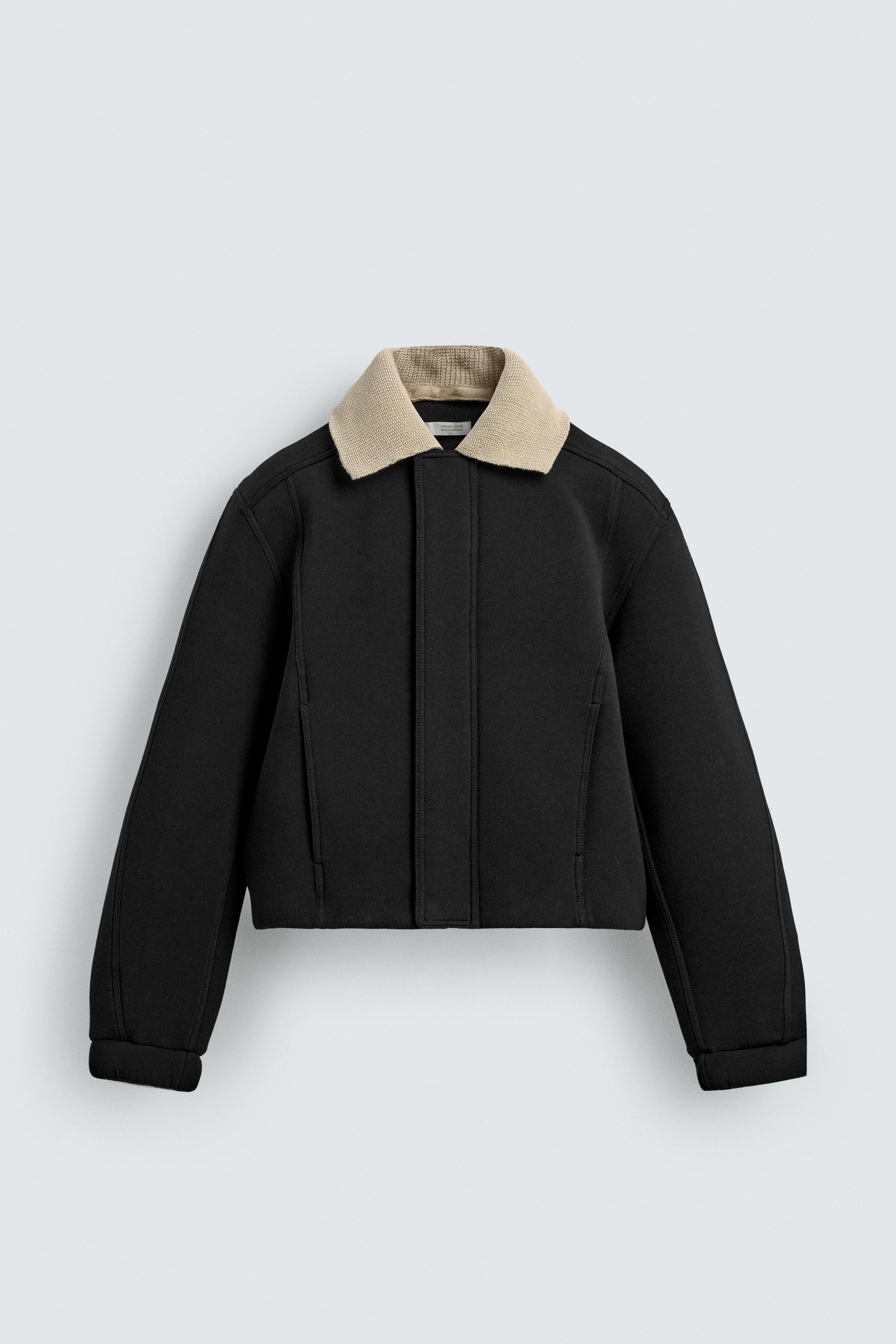 BLOUSON TECHNIQUE COL EN CONTRASTE