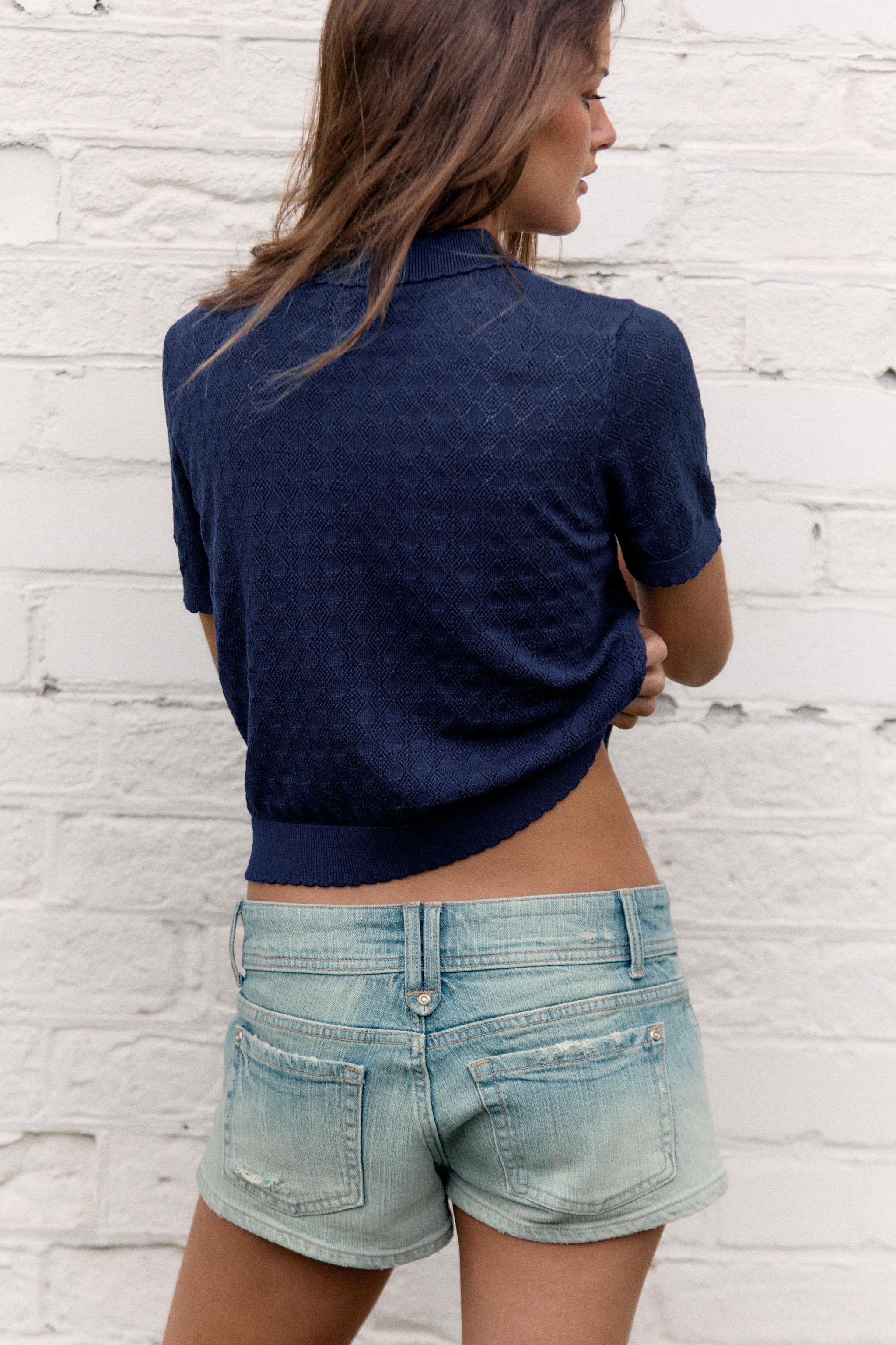 Женские кардиганы Zara SHORT SLEEVE CARDIGAN — фото 4