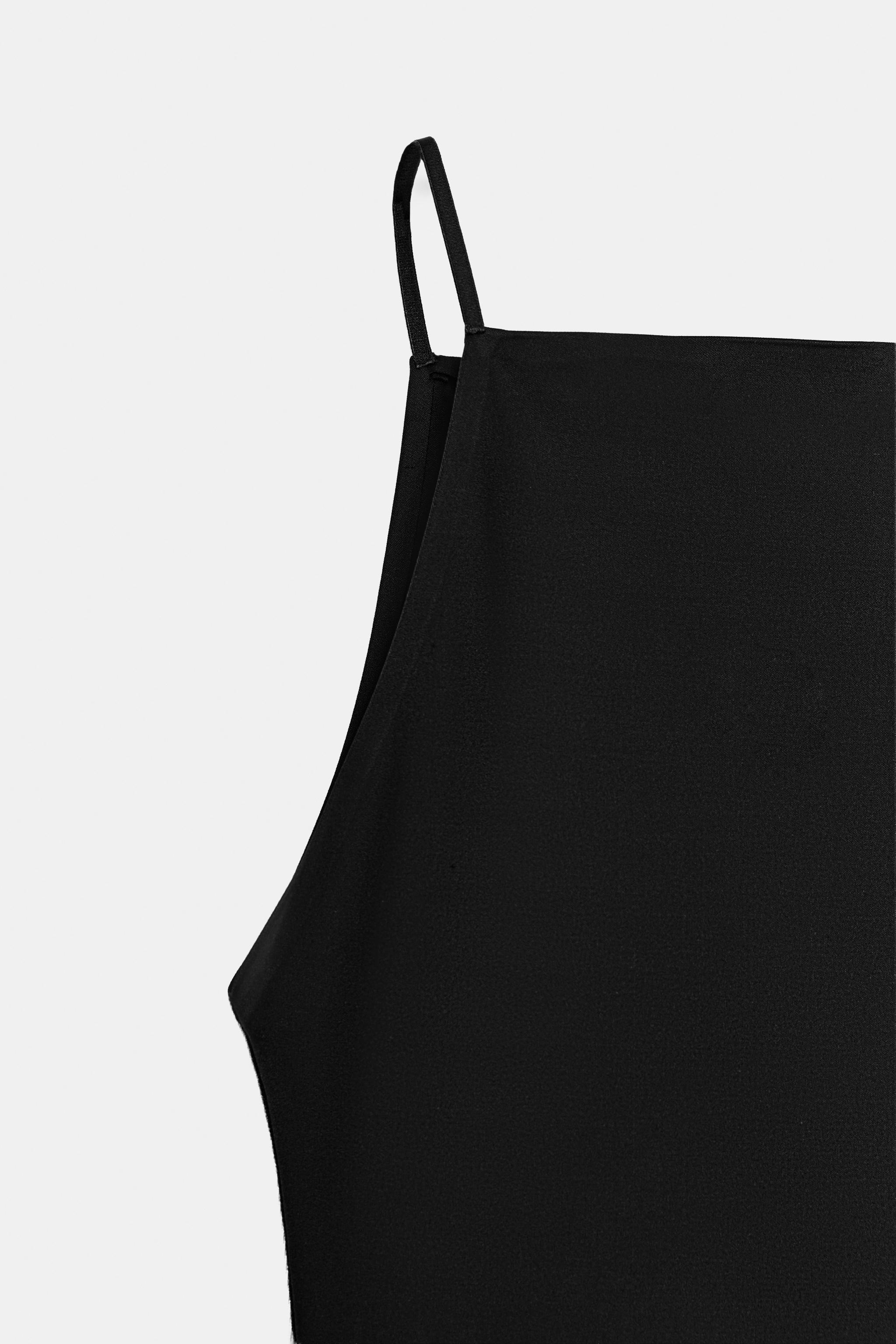 Женские платья Zara POLYAMIDE BLEND MIDI DRESS — фото 7