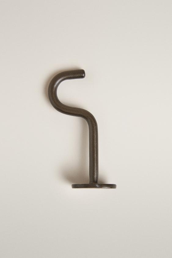 METALLIC CURTAIN POLE HOOK - Black by Zara - Image 0