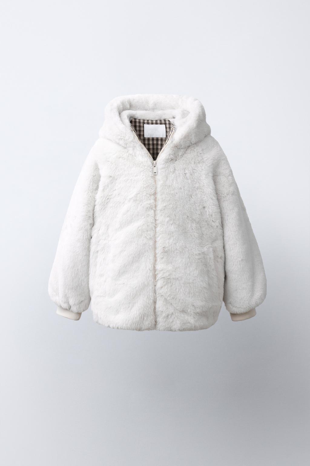 FAUX FUR HOODIE JACKET