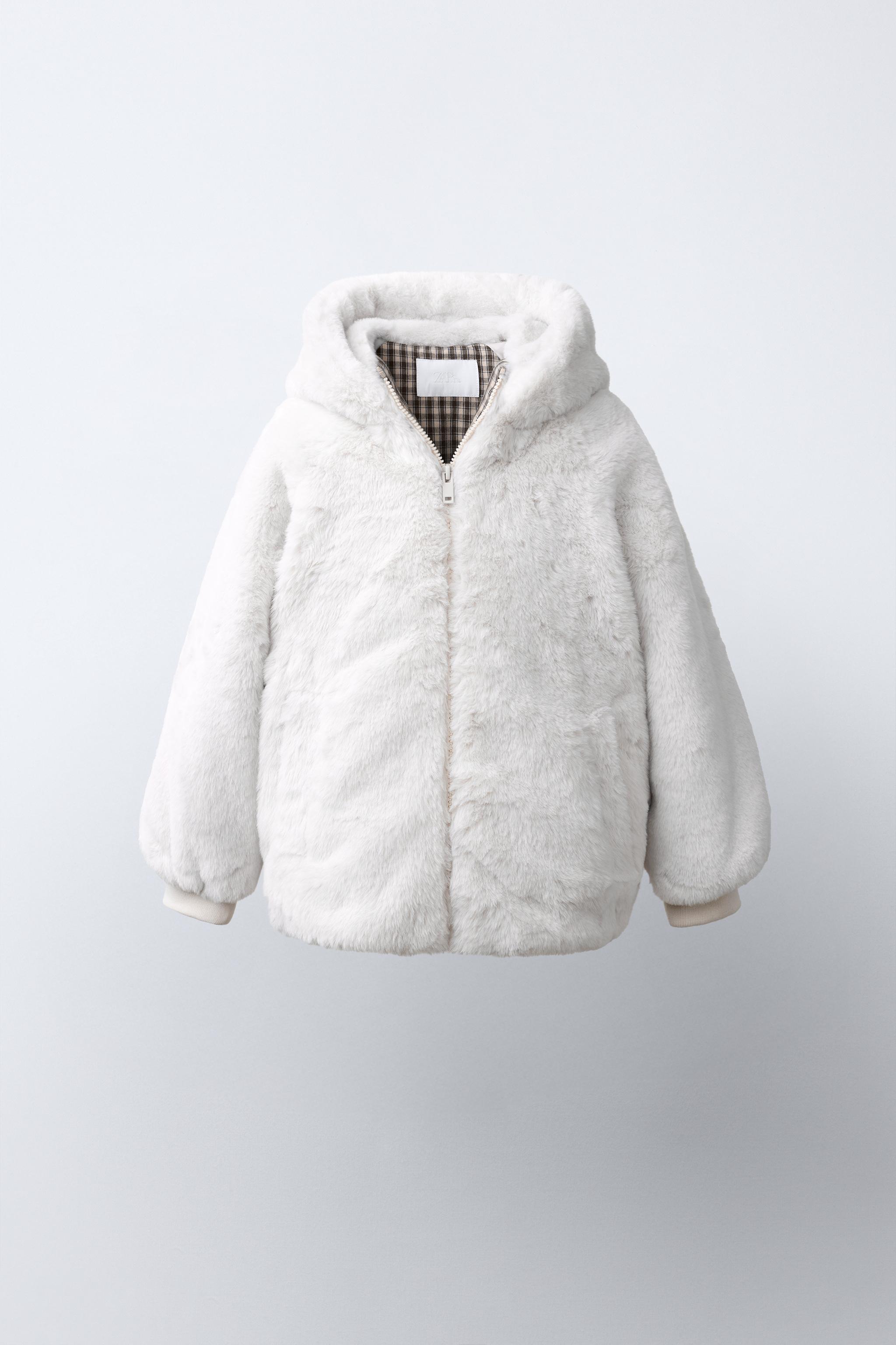FAUX FUR HOODIE JACKET