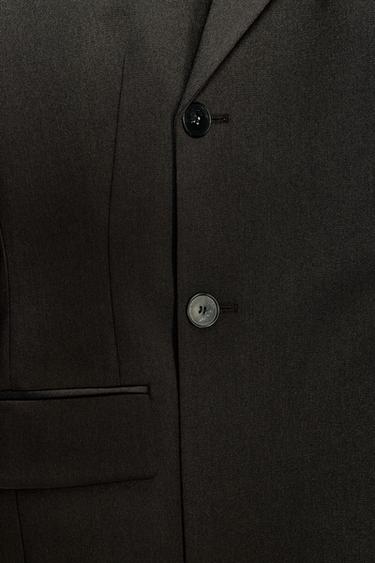 DOUBLE-BREASTED BLAZER ZW COLLECTION - Dark brown by Zara - Image 7