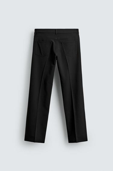PANTALON FLARE STRUCTURÉ - Noir de Zara - Image 7