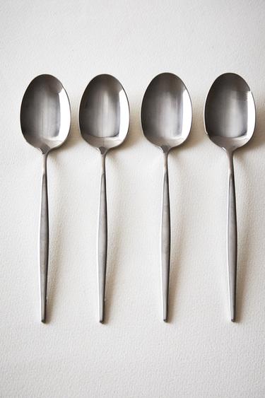 Zara PACK OF SPOONS WITH THIN HANDLES (PACK OF 4) - 青灰色
