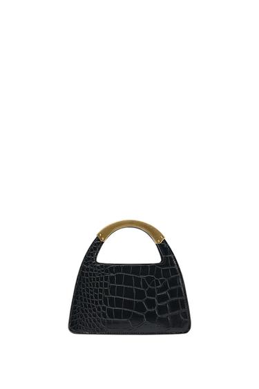 CITY BAG WITH METAL HANDLE - Black by Zara
