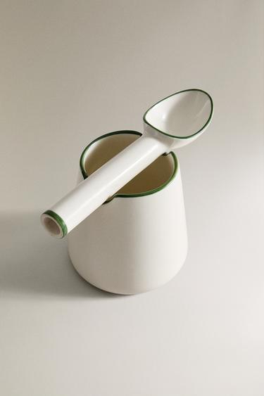ENSEMBLE SERVEUR À GLACE GRÈS - Vert de Zara - Image 1