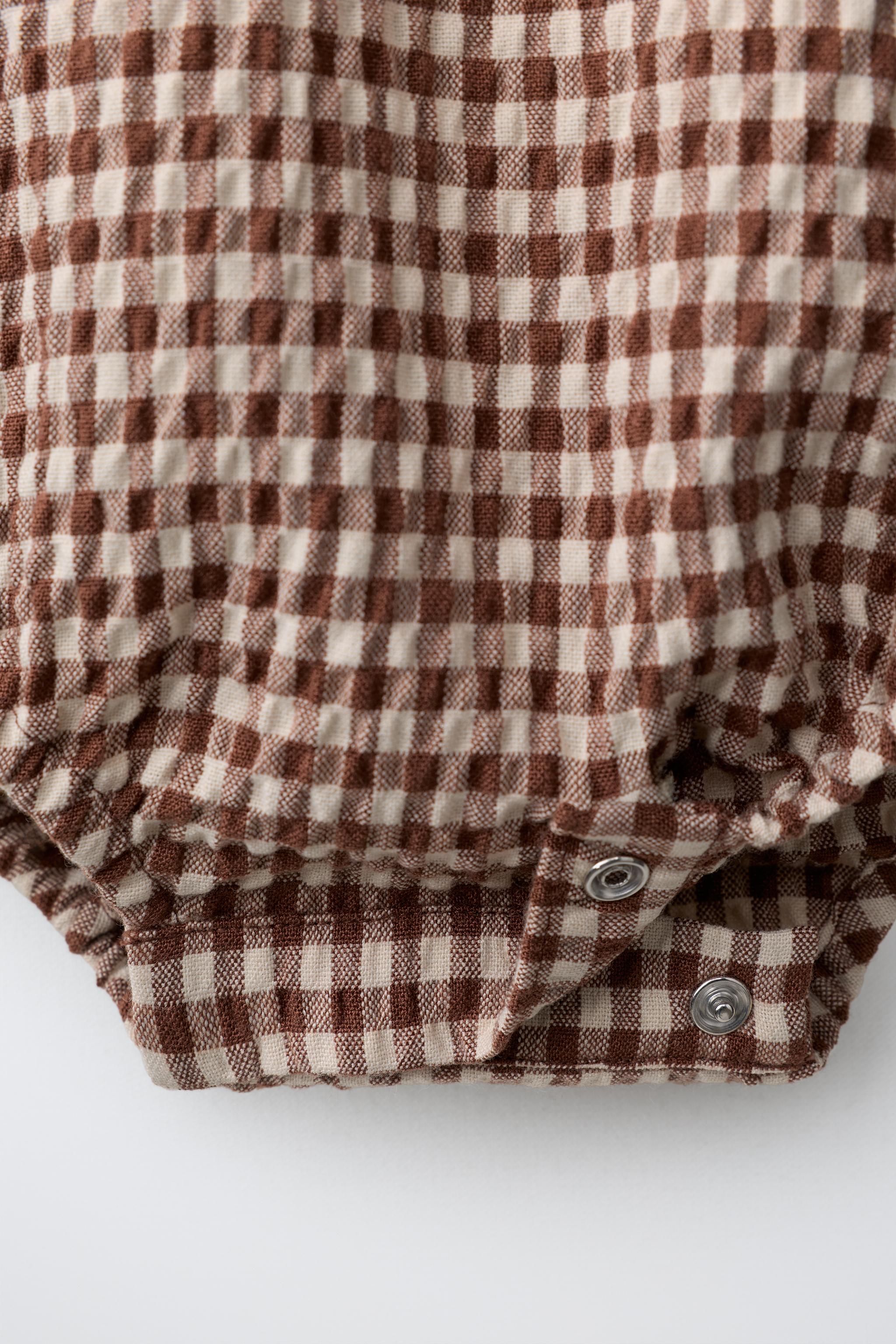 BODY TEXTURÉ À CARREAUX VICHY