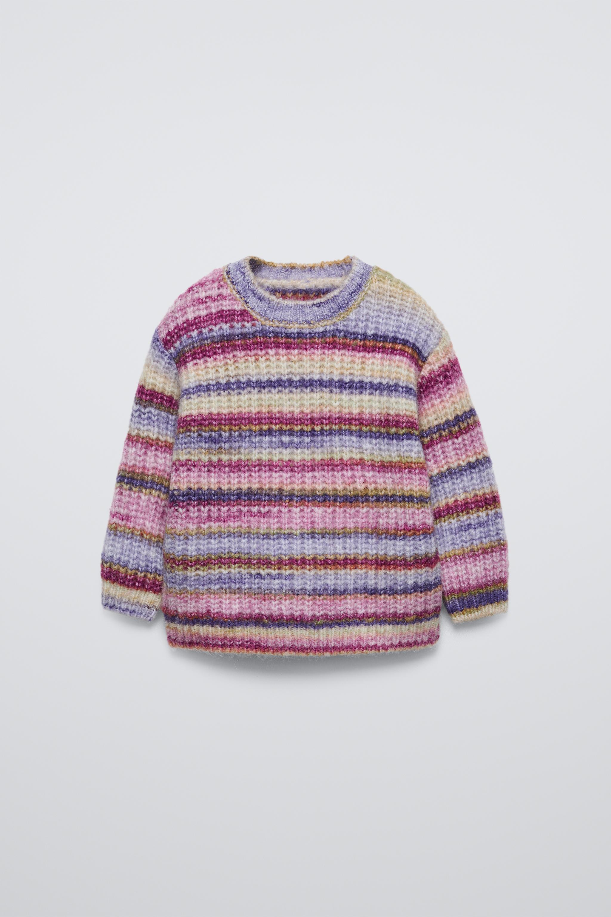 2024 Zara baby STRIPED KNIT SWEATER