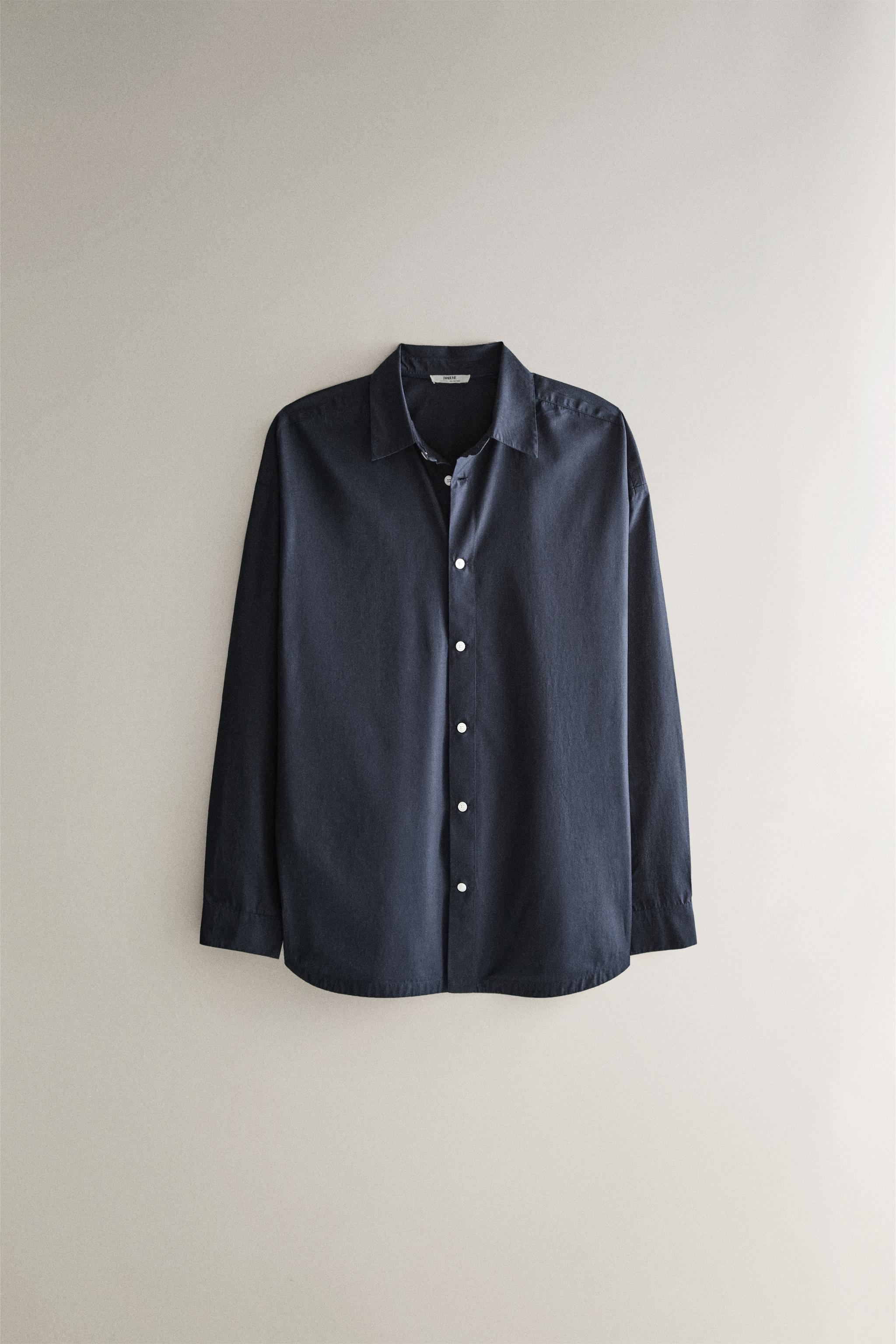 PLAIN COTTON BEACH SHIRT