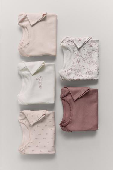 PACK CINCO BODIS CISNES - Rosa de Zara