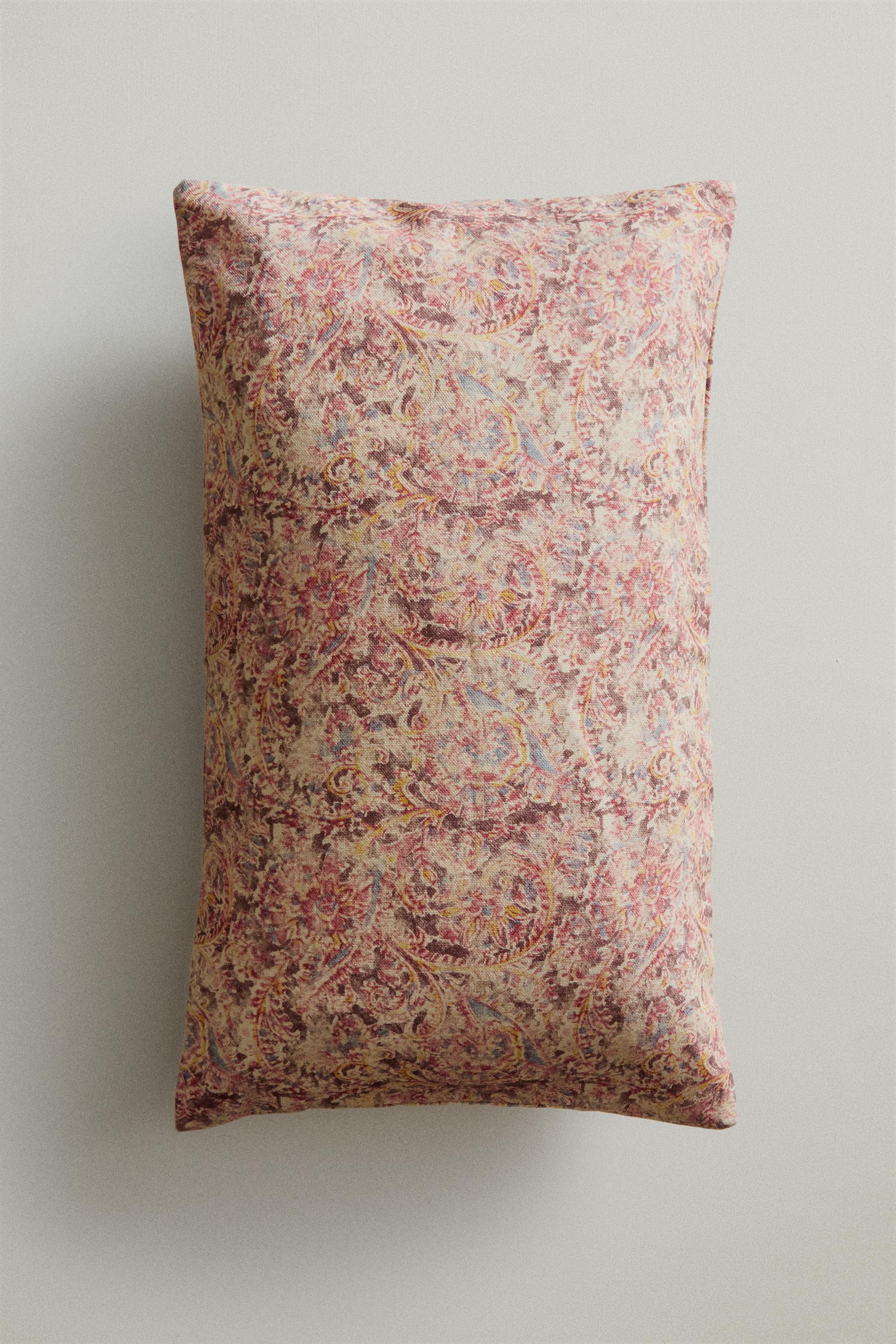 HOUSSE DE COUSSIN FLEURS