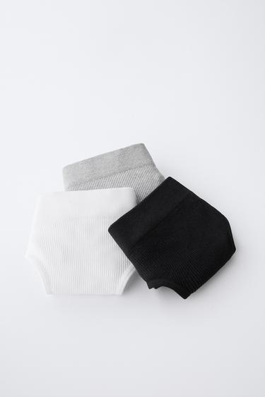 8-14 YEARS/ THREE-PACK OF SEAMLESS BRIEFS - Black by Zara - Image 3