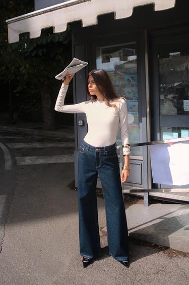 LONG SLEEVE T-SHIRT - Sand by Zara