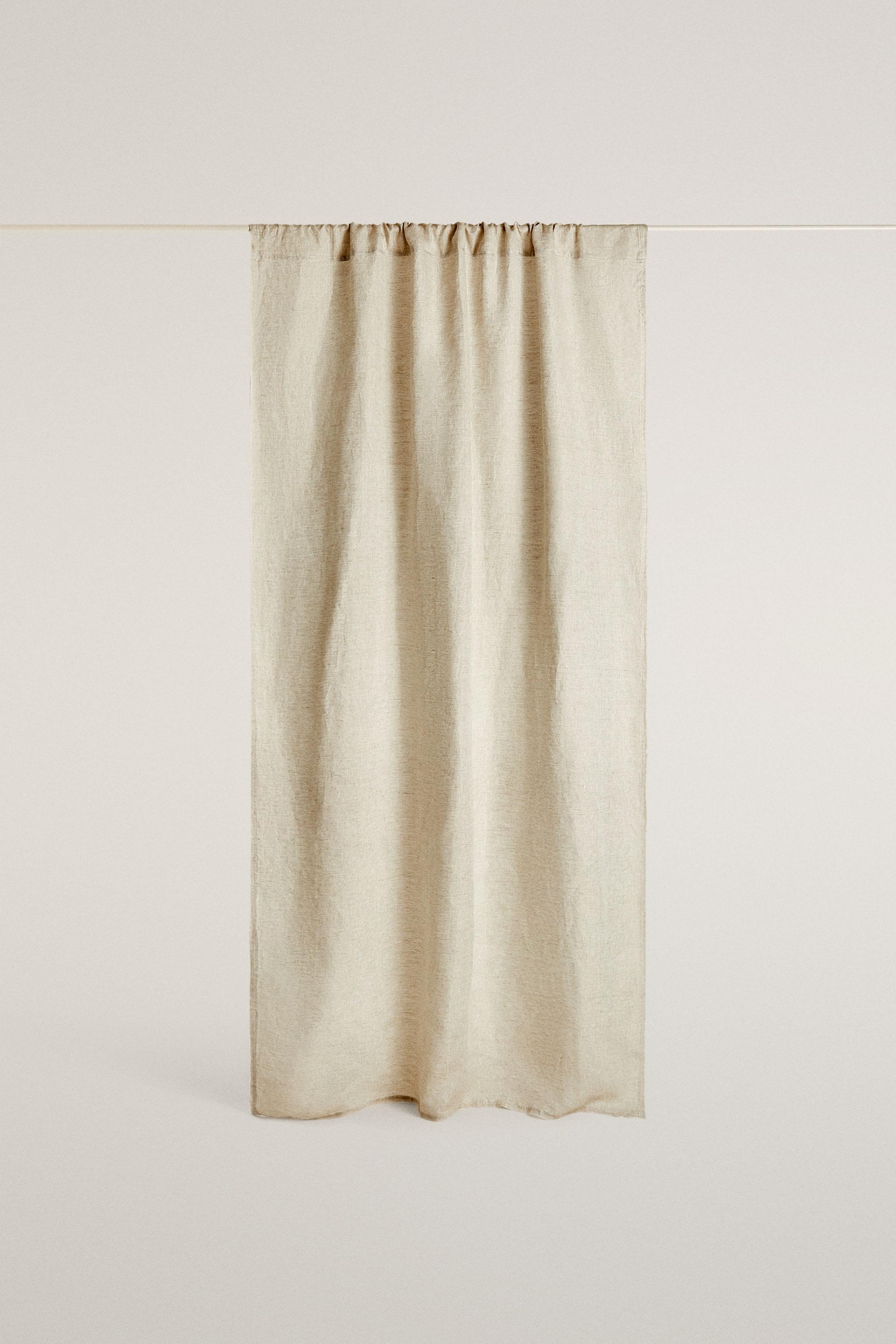 FADED LINEN CURTAIN WITH MEDIUM FILTRATION