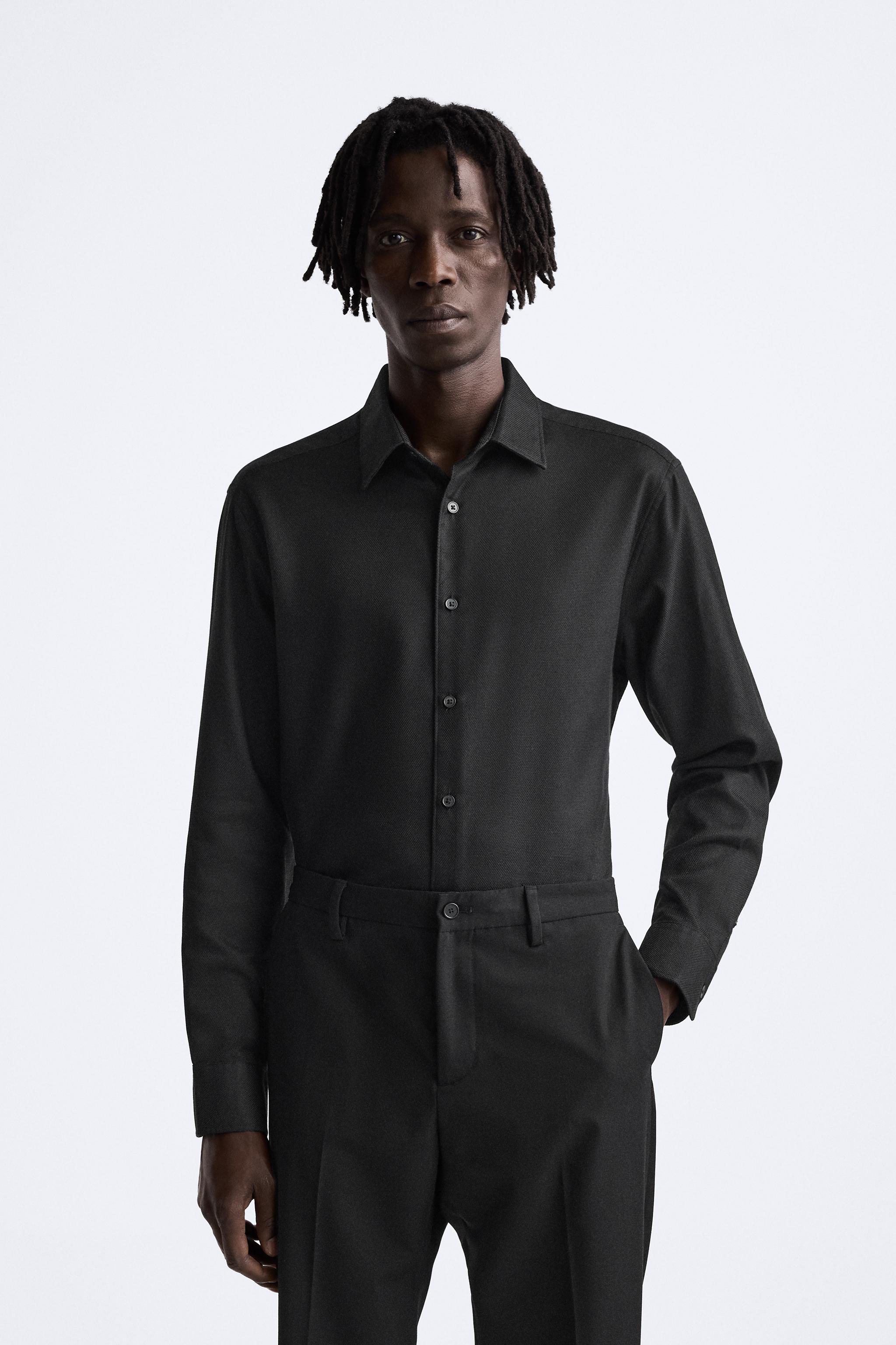 Chemise noir homme zara sale